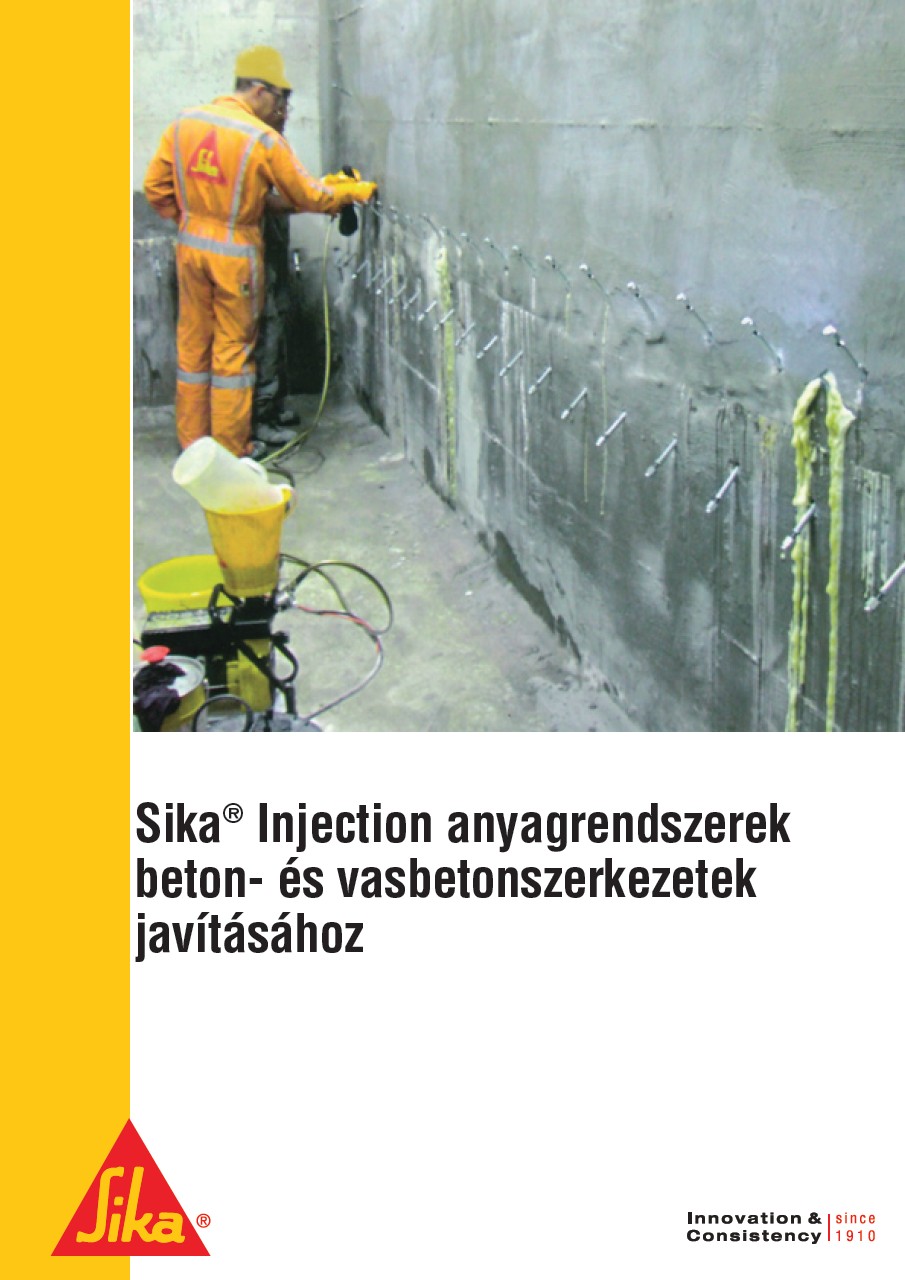 Sika Injection anyagrendszerek beton- és vasbetonszerkezetek javításához